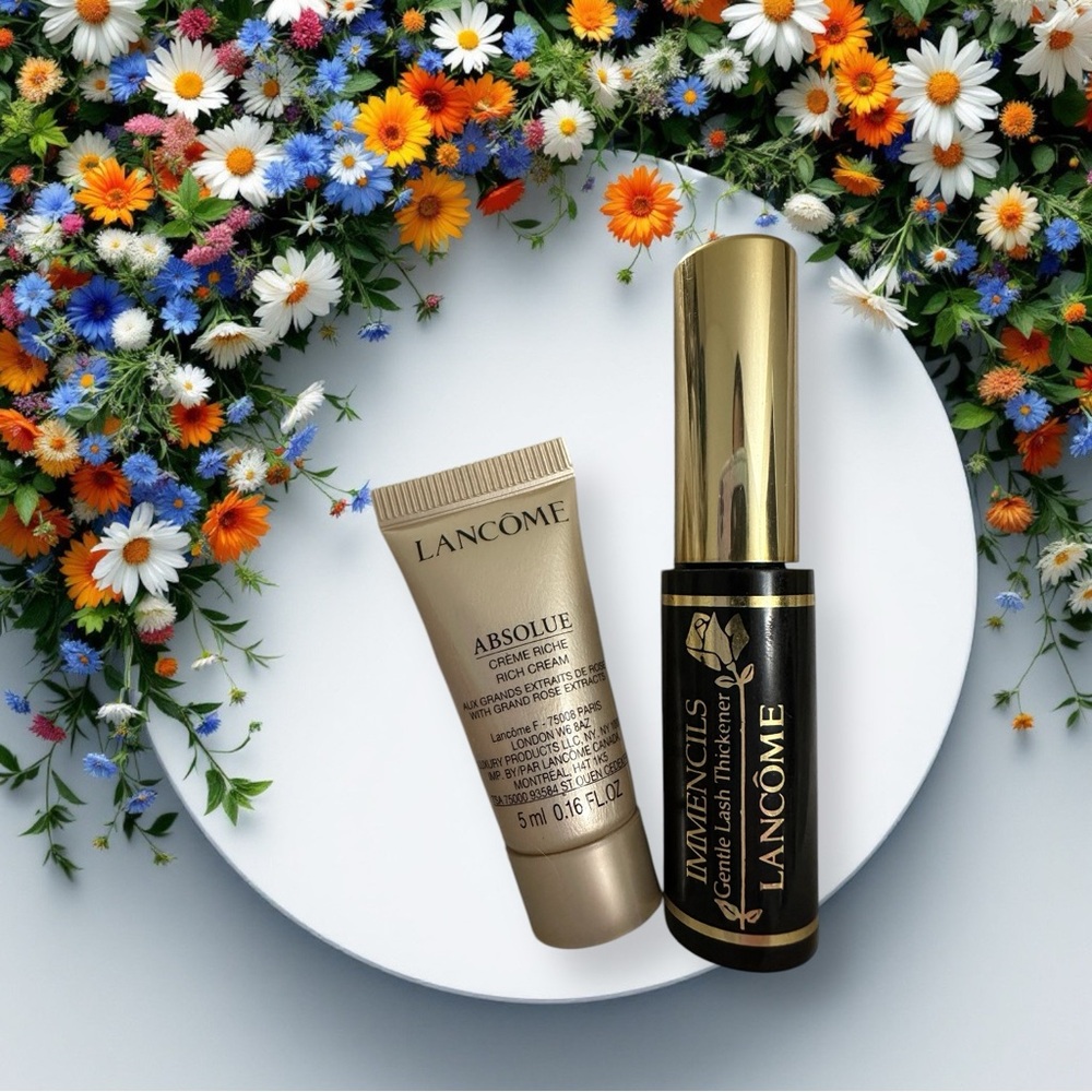 Lancome mini Bundle of Immencils Gentle Lash Thickener & Absolue Rich Cream